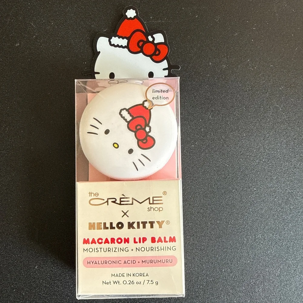 The Crème Shop Hello Kitty Marshmallow Fluff Macaron Lip Balm